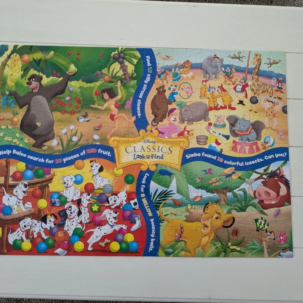 ⭐ Disney Look & Find Family Fun 300-piece Puzzle 🧩